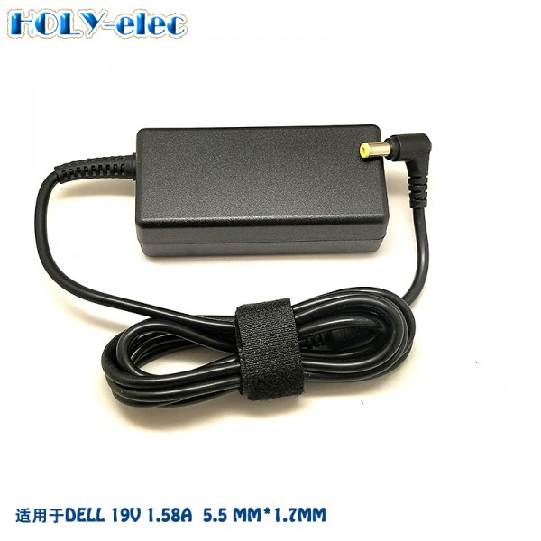 Laptop Charger Ac Dc Power Adapter 19V 1.58A 30W for Dell