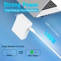 140W USB C Charger Power Adapter for MacBook Pro 16 14 inch 2023 2022 2021 M3 M2 M1 PD3.1, 2022 2023 2024 MacBook Air 13 15 inch