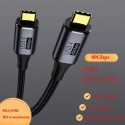 Laptop USB4.0 Data Cable 40Gbps 100W Type C to Type C Connector Super Fast Charging Cable 8K@60HZ Resolution