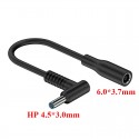 Laptop Adapter Charging Converter Cable 4.5*3.0mm male to 6.0*3.7mm female for Dell HP Cable 15cm