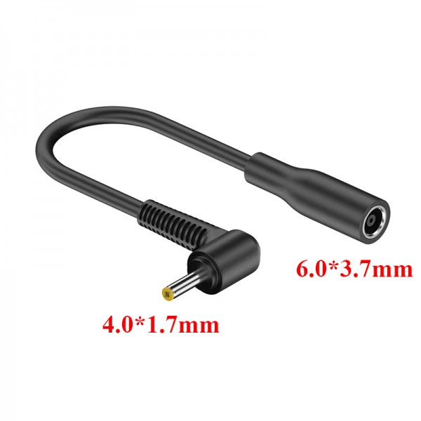 Laptop Adapter Converter Cable 4.0*1.7mm male to 6.0*3.7mm female for Lenovo Charging Cable 15cm