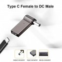 PD 100W Spoof Converter Type C Female to DC Male 4.5*3.0mm Connector For Dell/HP/Asus Laptop