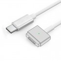 1.8m PD 65W Type C male to Magsafe 2 T tip male For MacBook Laptop Charging Converter Cord