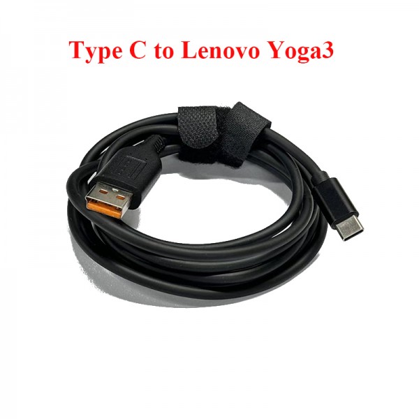 PD65W Laptop Adapter Converter Cable Type C male to Yoga3 male for Lenovo 1.5m Cable