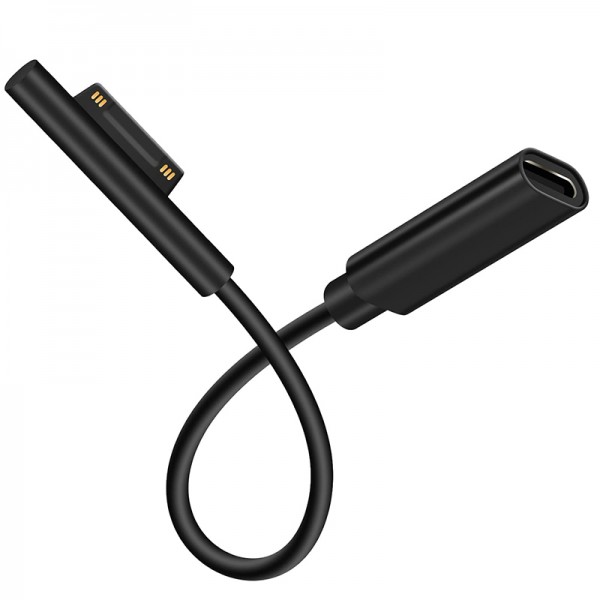 PD 100W Converter Cable Microsoft Surface Male Connect to USB-C Female Charging Cable for Microsoft Surface Pro Series