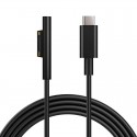 1.8m Laptop Converter Cable for Surface Connect to USB-C Charging Cable 15V/3A Compatible for Microsoft Surface Pro 3/4/5/6/7