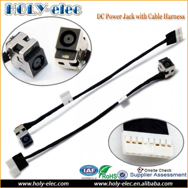 Laptop DC Power Jack Socket and Cable Wire HP Pavilion G62-140 8-Pin Connector DDoAX8PB000