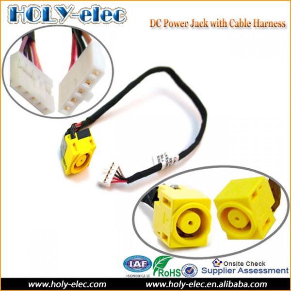 Laptop DC Power Port Socket Jack Connector and Cable Wire Lenovo Essential B590 PN: 50.4TE08.031