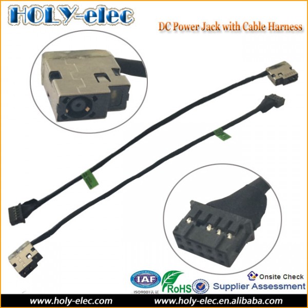 Laptop DC Power Port Jack Socket and Cable Wire FOR HP P/N:713704-YD4 P/N:CBL00359-0200