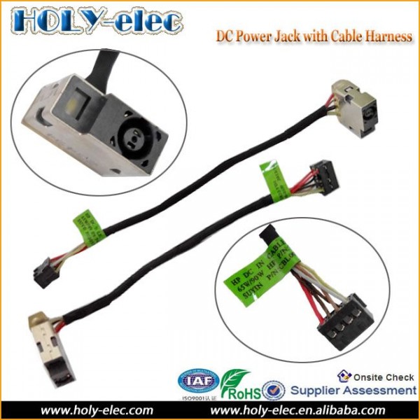 Laptop DC Power Port Jack Socket and Cable Wire FOR HP P/N:HP P/N:742822-YD1 P/N:CBL00536-0100