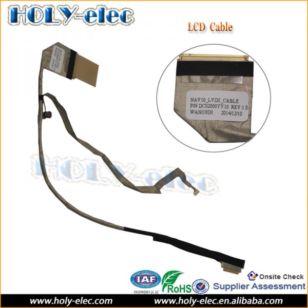 New Notebook LED LCD Screen Video Connector NAV50 LVDS Cable For ACER ASPIRE ONE 522 522H 532 532H P/N DC02000YV10