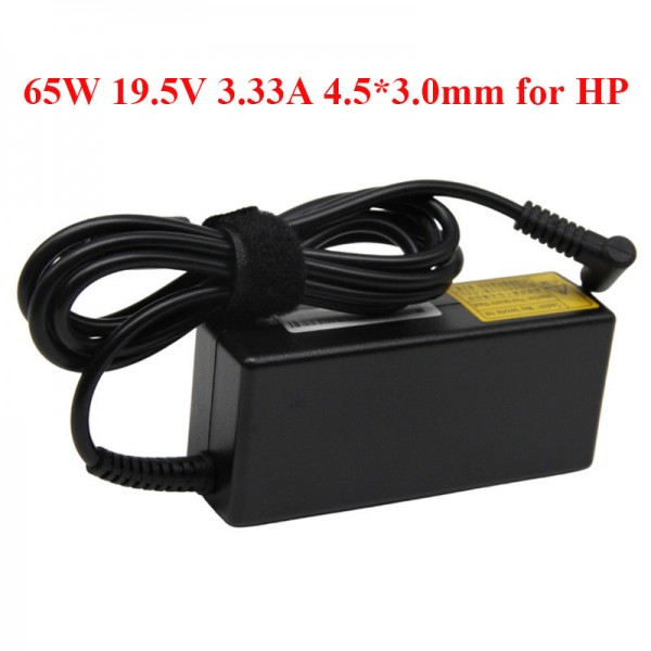 Replacement AC Adapter 19.5V 3.33A 65W 4.5*3.0mm blue tip for HP Laptop Charger