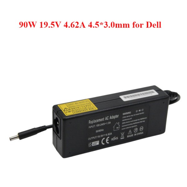 Laptop Power AC Adapter 90W 19.5V 4.62A 4.5*3.0mm OEM Charger for Dell Power Supply