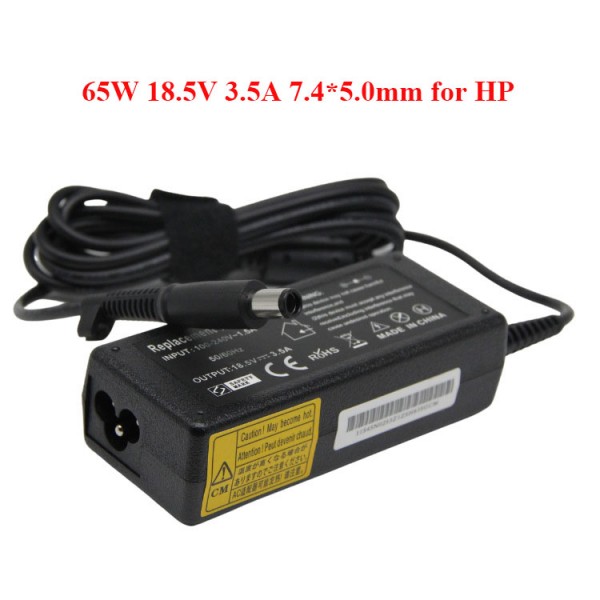 Wholesale Power Supply OEM Charger 18.5V 3.5A 65W 7.4*5.0mm Big Pin for HP Laptop AC Adapter