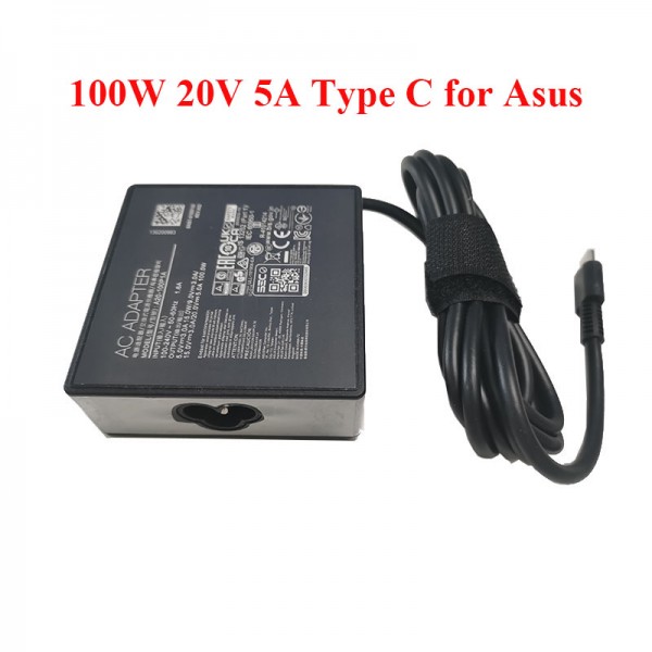 USB-C 100W 20V 5A Type C Square Charger for ASUS ROG Flow X13 GV301 Laptop AC Adapter