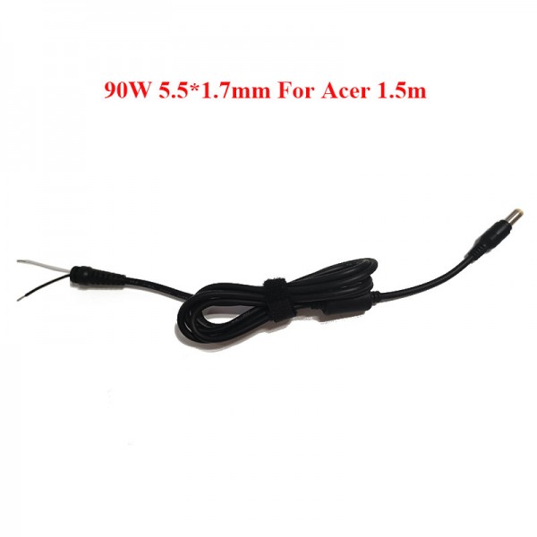 Laptop DC Power Cable 5.5*1.7mm Straight Tip for Acer Adapter Charger Cord 1.5m