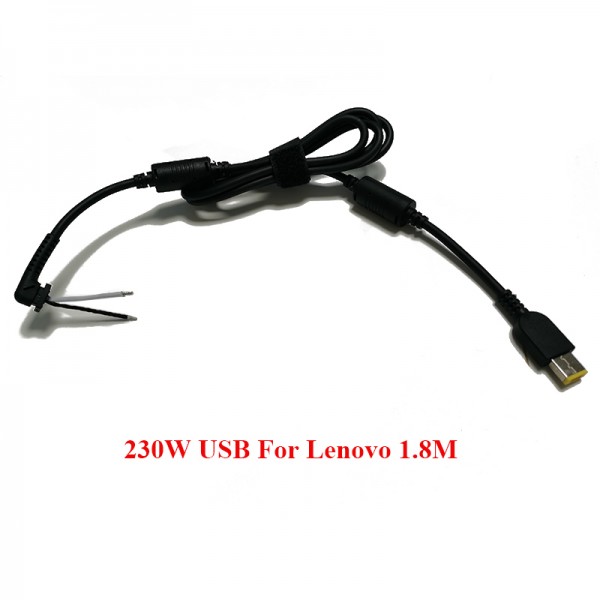 Laptop Charging Cord Square USB 230W Adapter Cable for Lenovo DC Power Plug Cord 1.8m